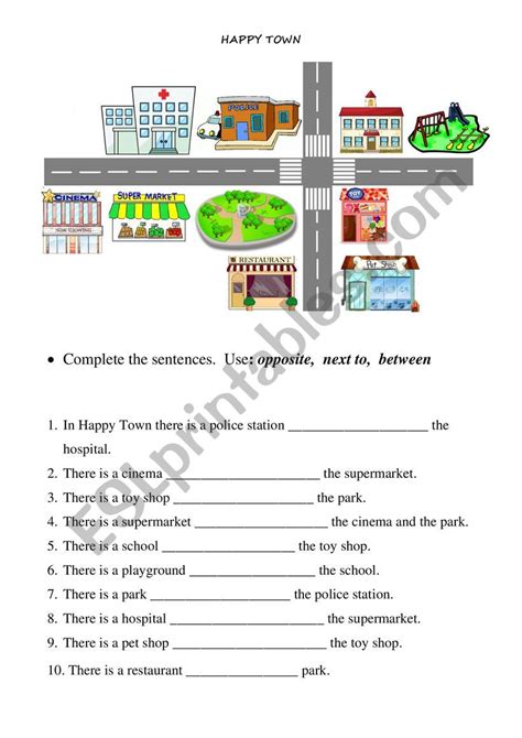 located at or in city|Location Prepositions (at, in, on) .